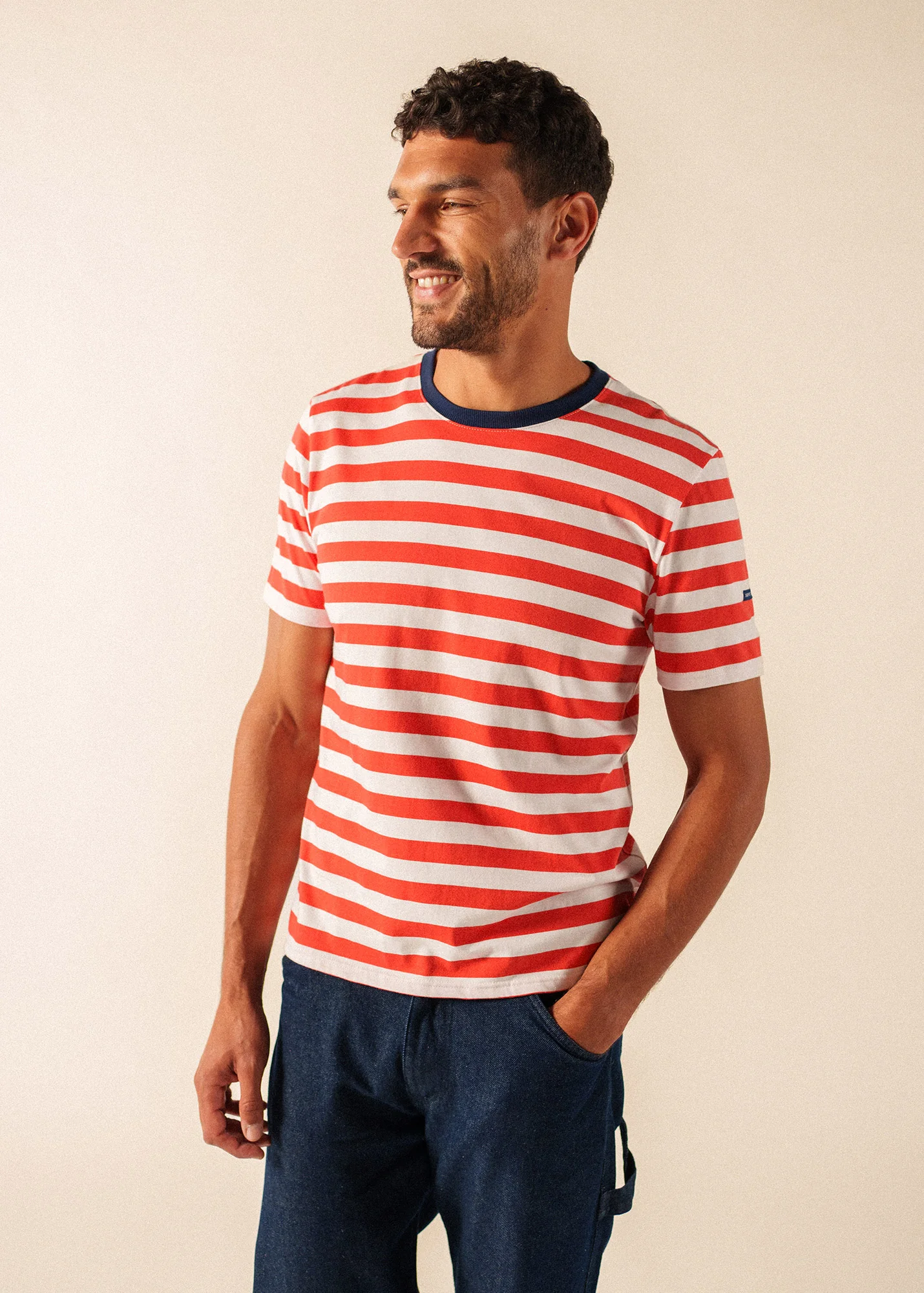 Audierne Striped Sailor Shirt (PIGMENT/NEIGE/MARINE) - Image 3