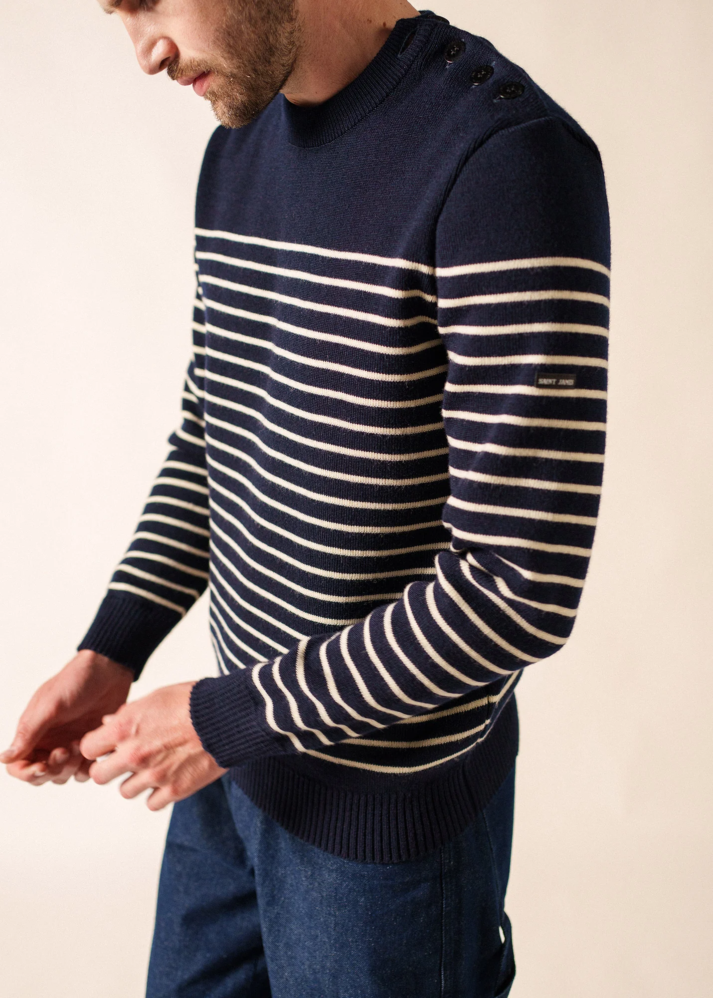 Binic sailor jumper (MARINE/ECRU) - Image 3
