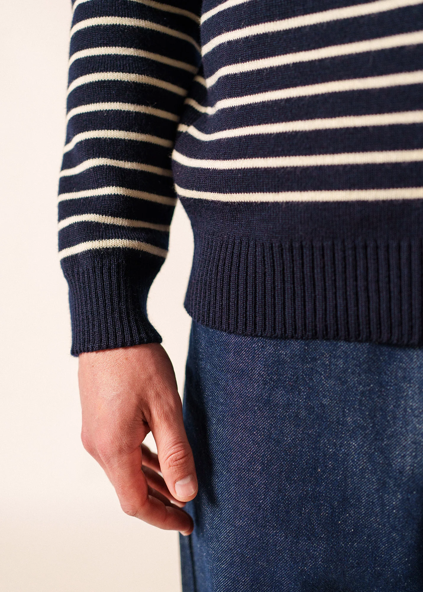 Binic sailor jumper (MARINE/ECRU) - Image 5