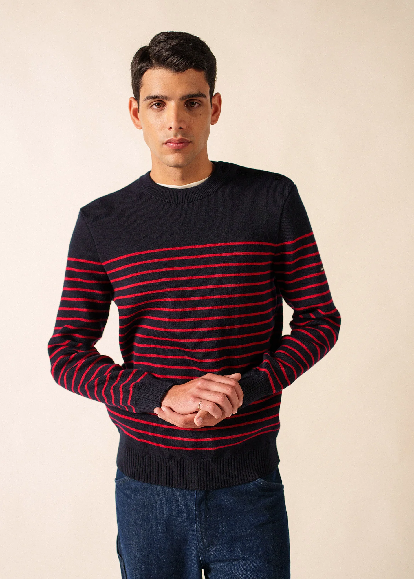 Binic sailor jumper (NAVY/MEDOC) - Image 3