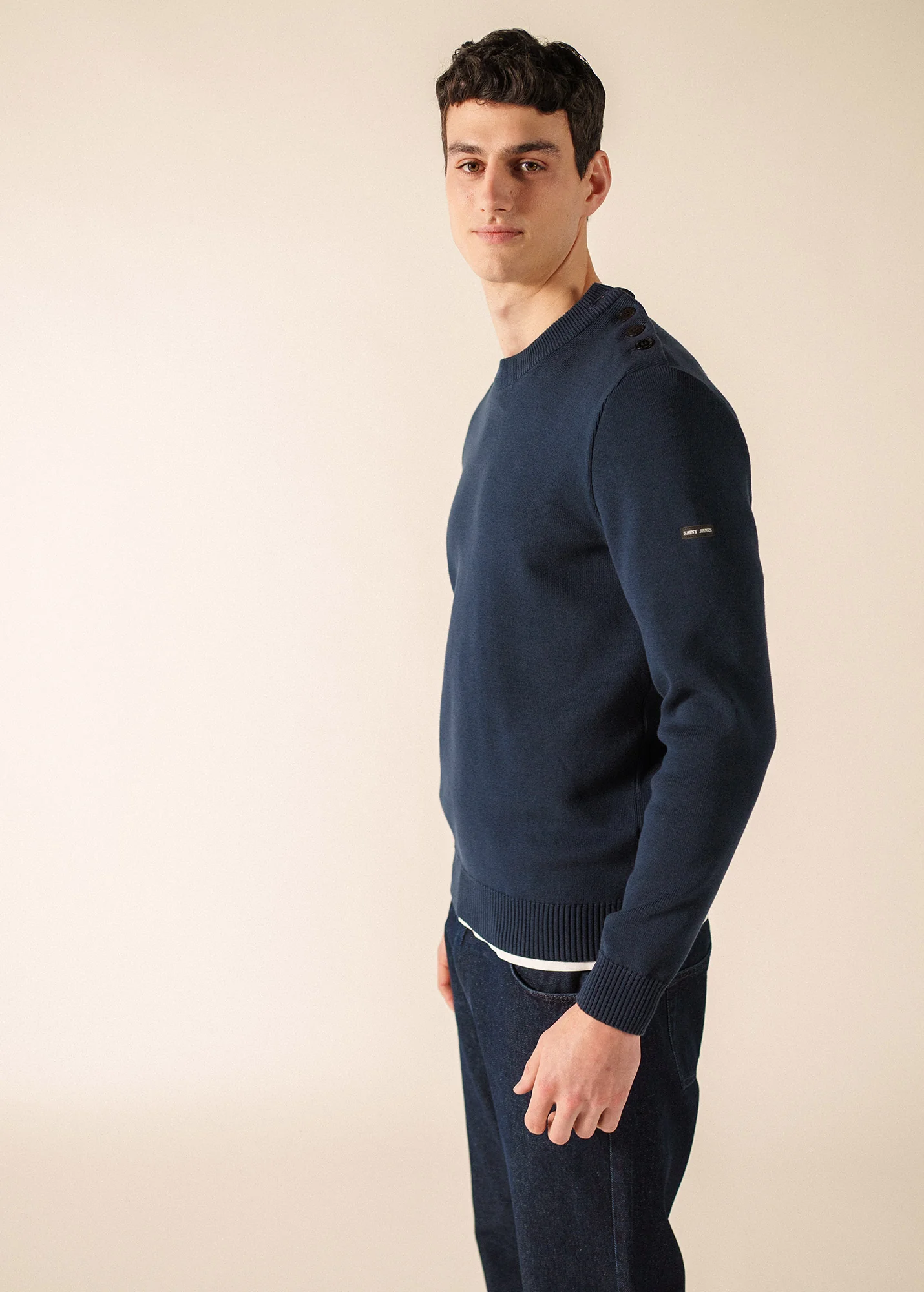 Cancale cotton sailor jumper (MARINE) - Image 3