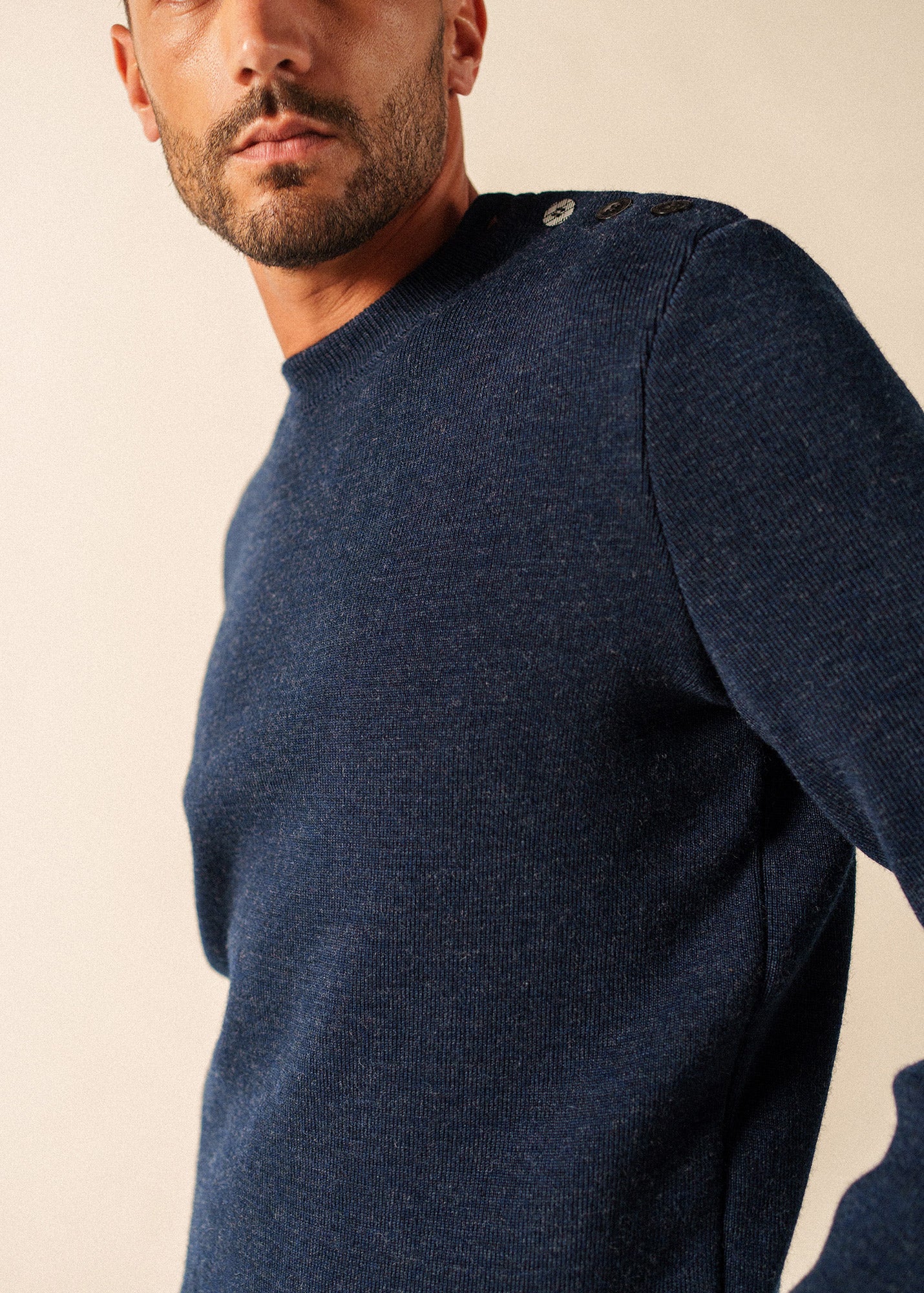 Cancale Equipage sailor jumper (BLEU CHINE/ECRU) - Image 4