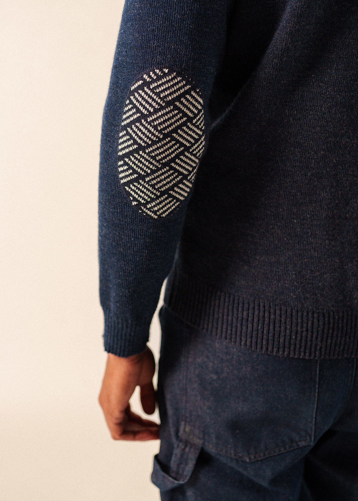 Cancale Equipage sailor jumper (BLEU CHINE/ECRU) - Image 5