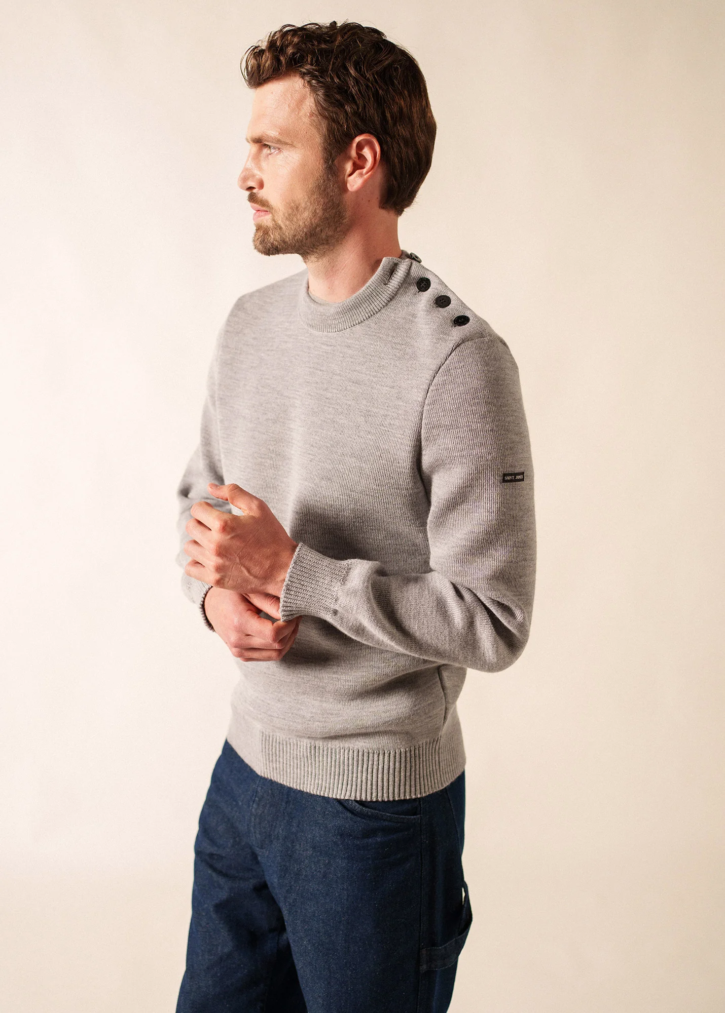 Cancale sailor jumper (GRIS CLAIR) - Image 3