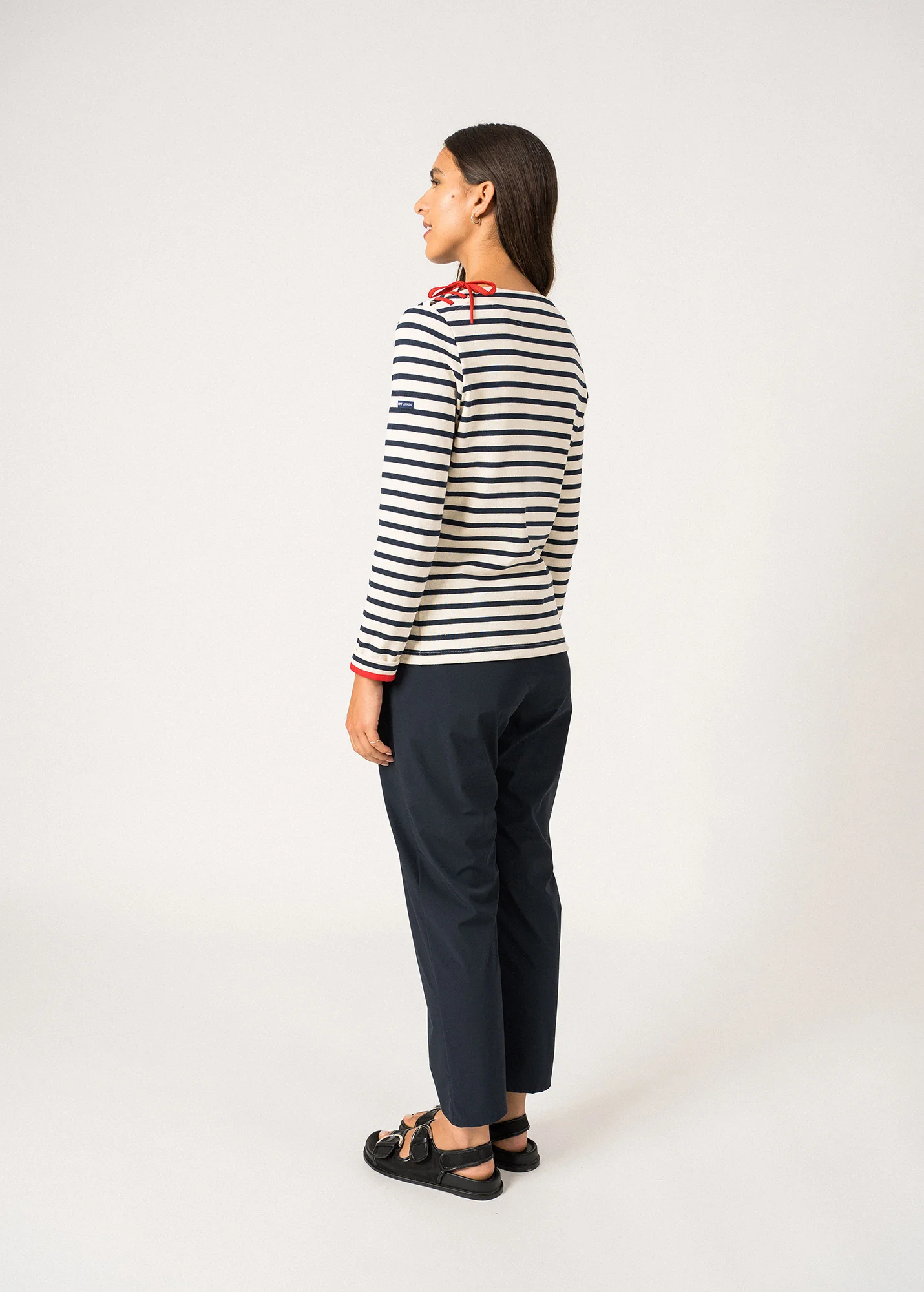 Cavalaire Breton shirt (ECRU/MARINE/TULIPE) - Image 3
