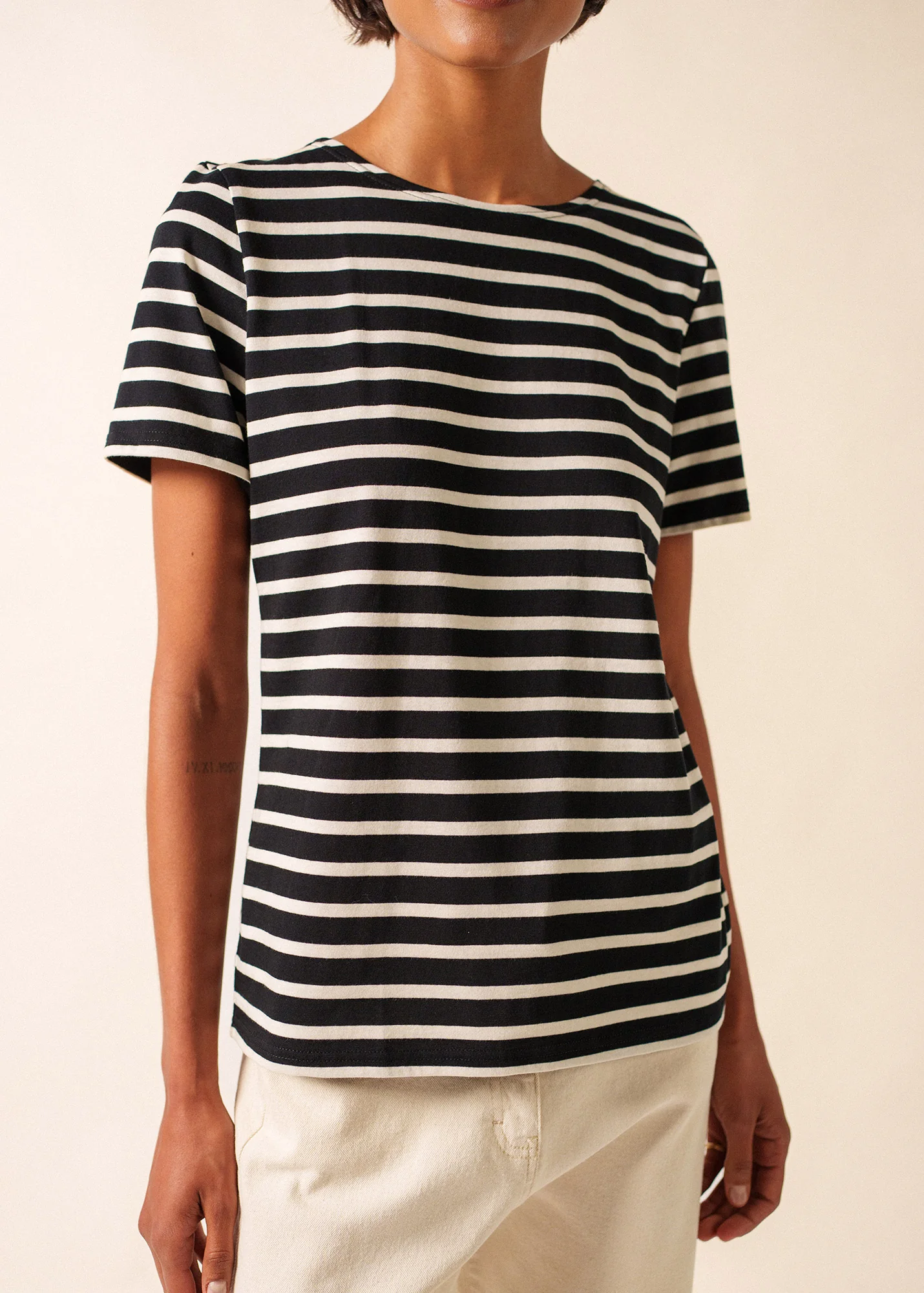 Etrille Breton shirt (NOIR/ECRU) - Image 5