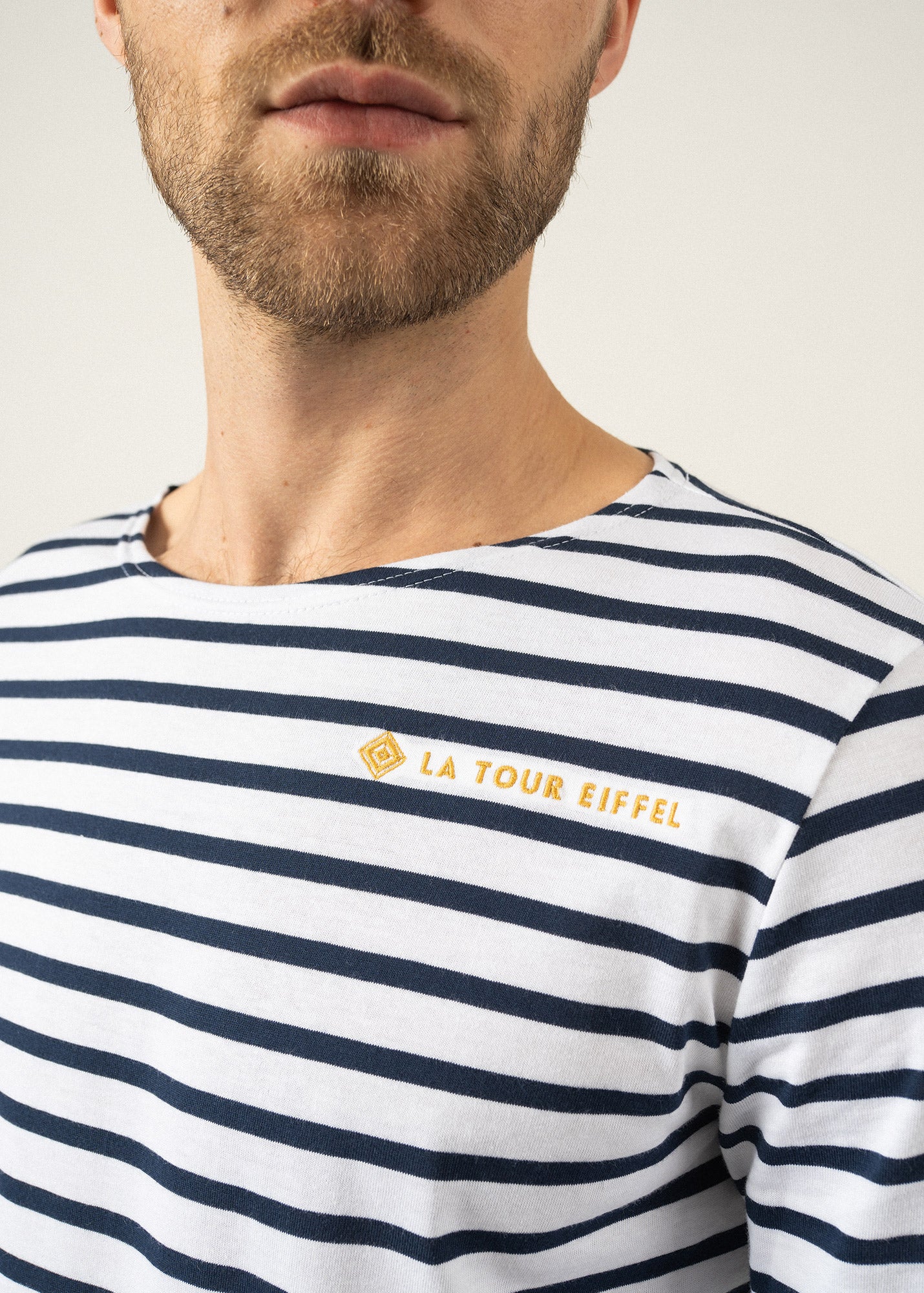 Minquiers Breton shirt x La Tour Eiffel (NEIGE/MARINE) - Image 4