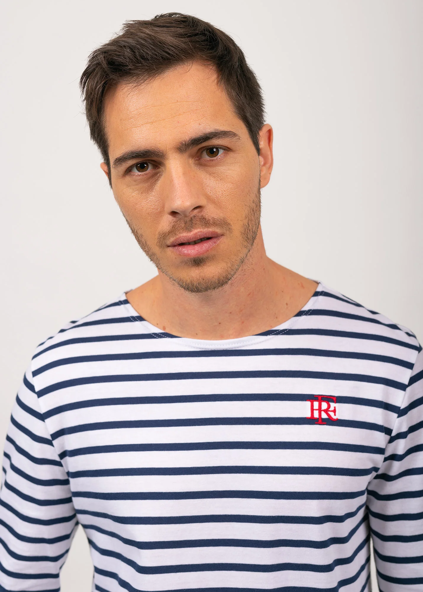 Minquiers Breton shirt x l'Elysée (NEIGE/MARINE) - Image 4