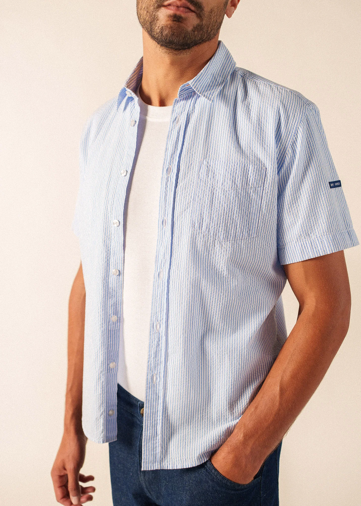 Jack Shirt (BLEU/BLANC) - Image 5