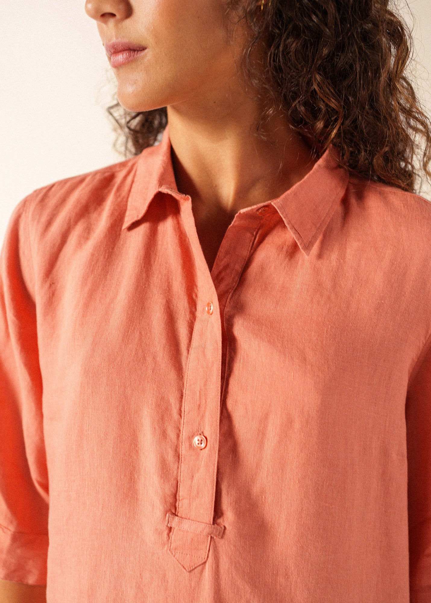 Léonie Linen Dress (ARGILE) - Image 4