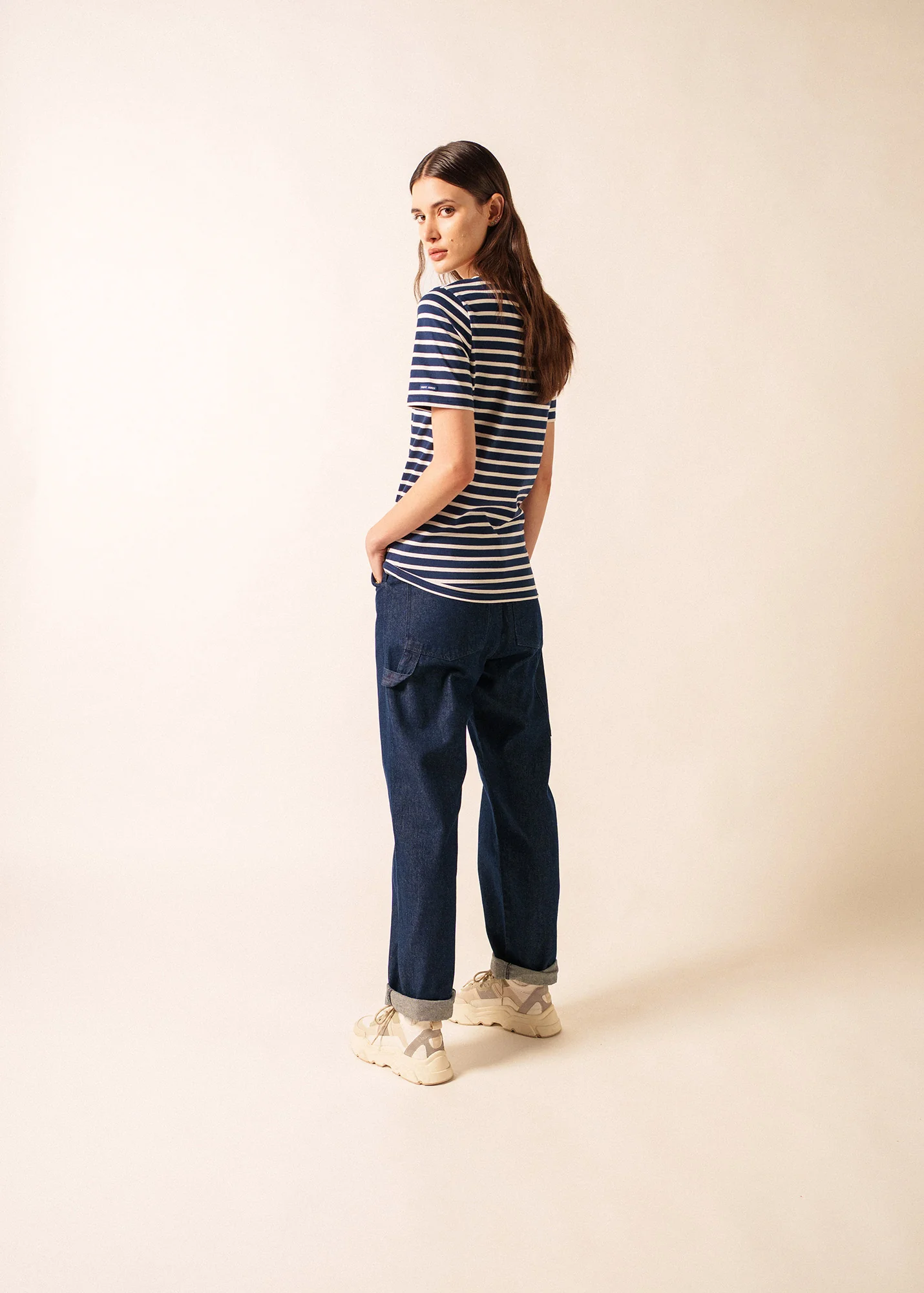 Levant Breton shirt (MARINE/ECRU) - Image 5