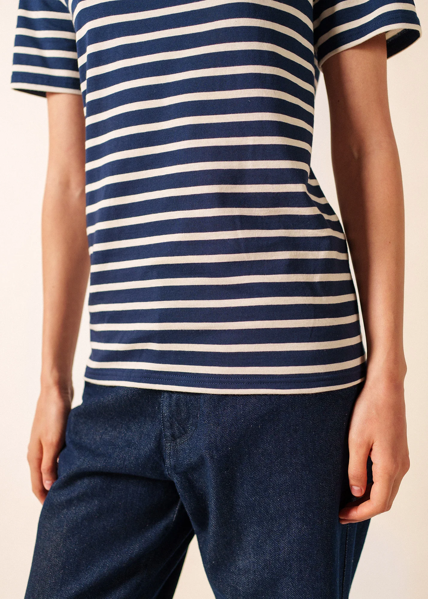 Levant Breton shirt (MARINE/ECRU) - Image 8