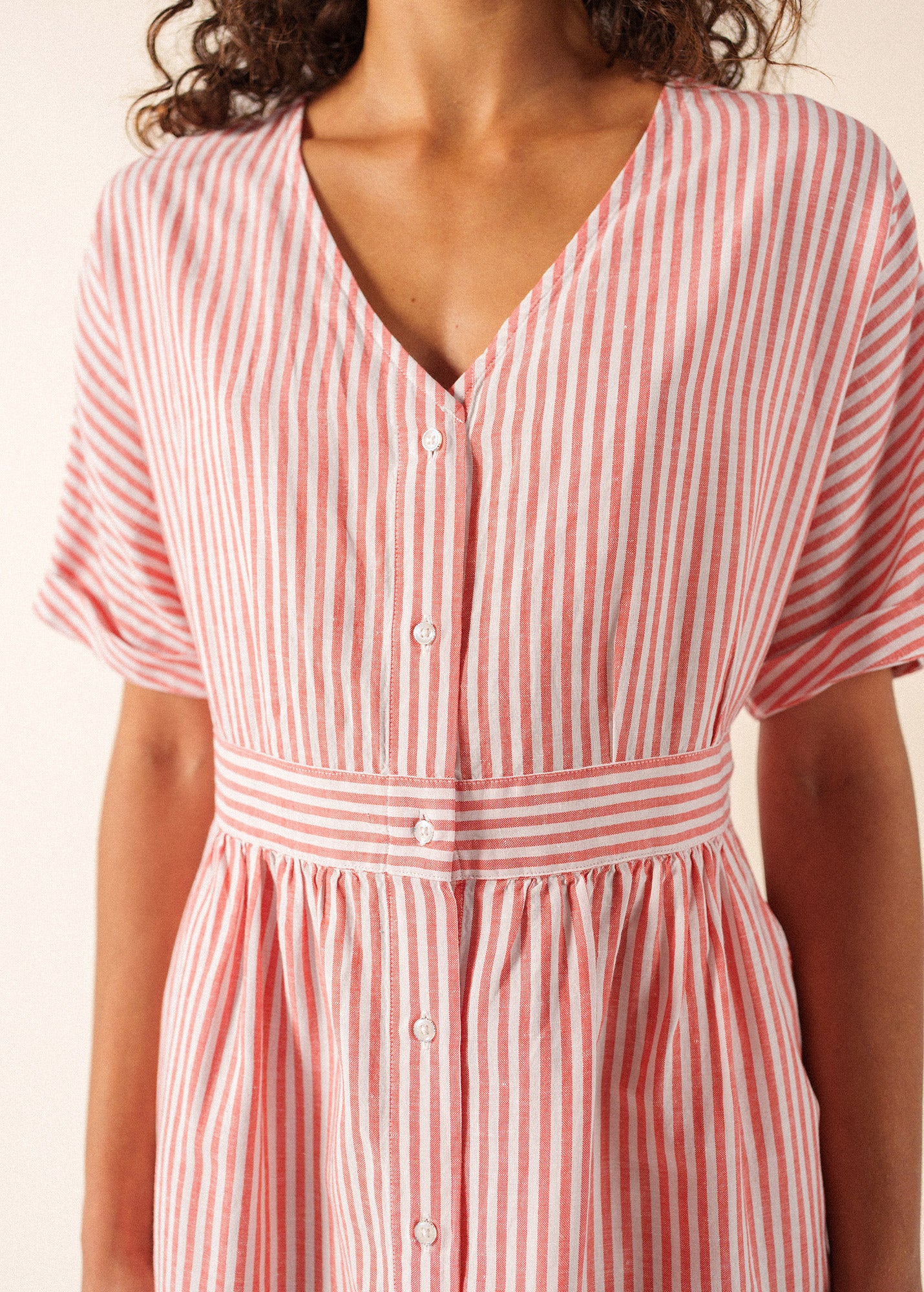 Mathilde Dress (BLANC/PIGMENT) - Image 4