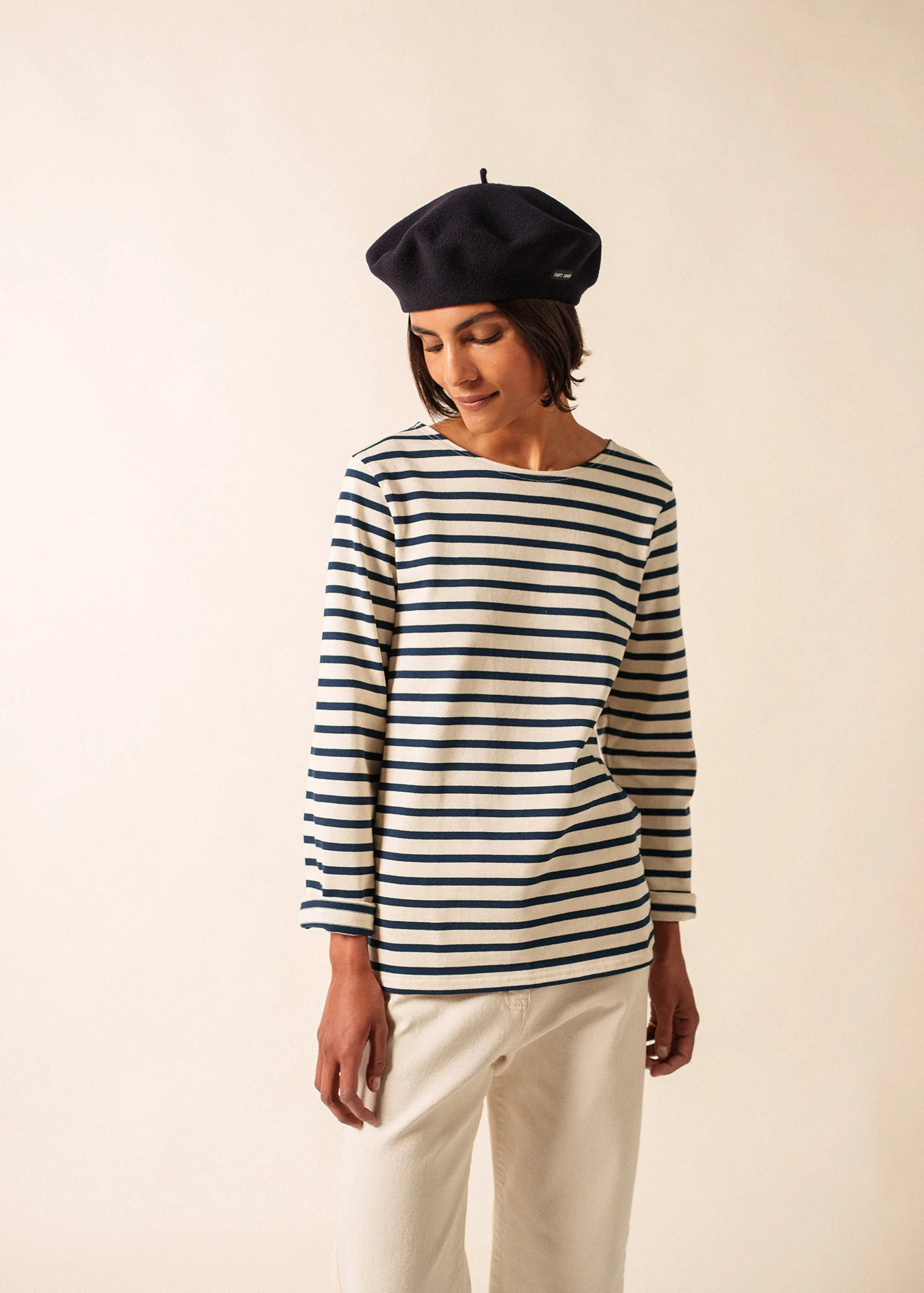 Méridien Breton shirt (ECRU/MARINE) - Image 3