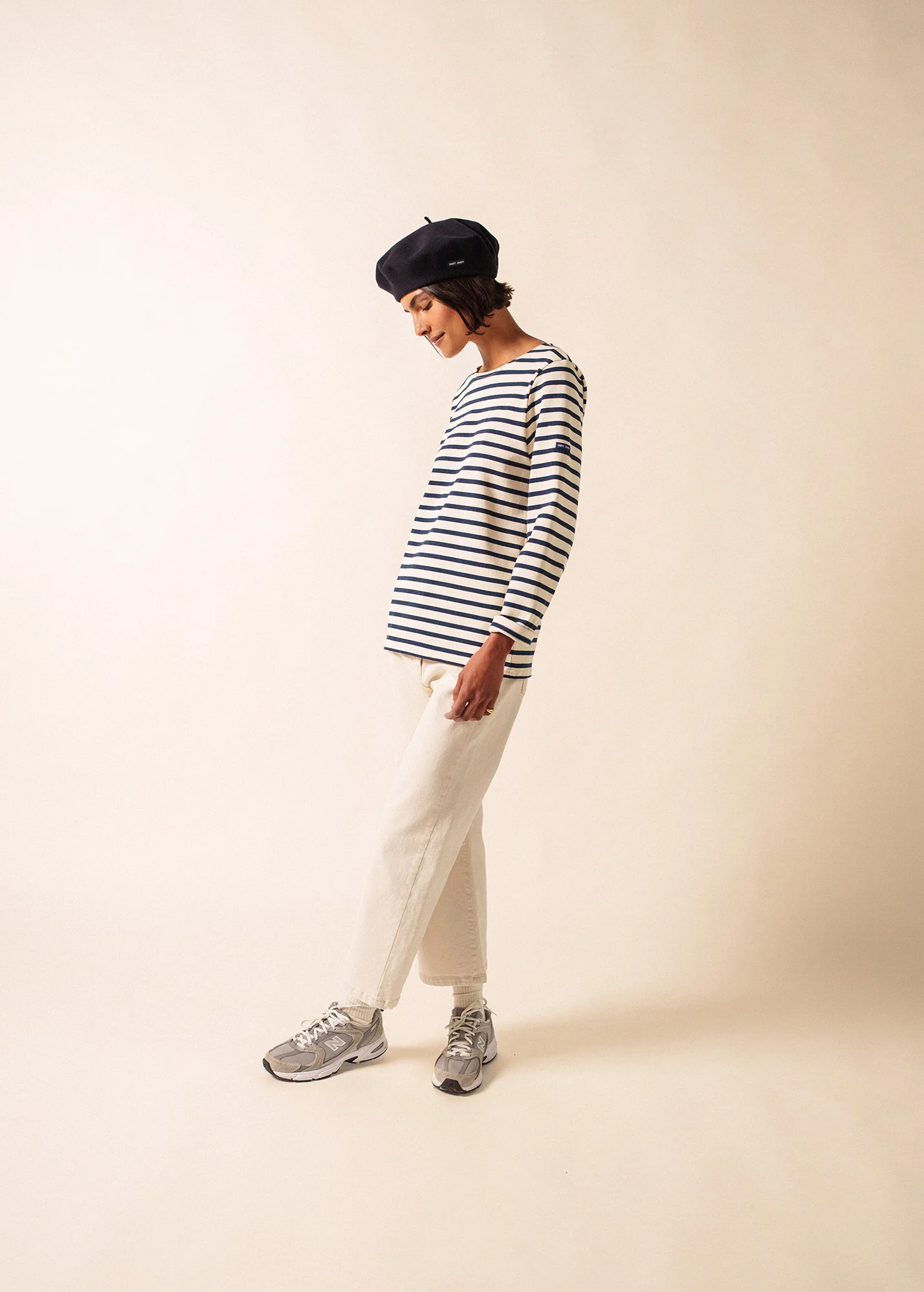 Méridien Breton shirt (ECRU/MARINE) - Image 4