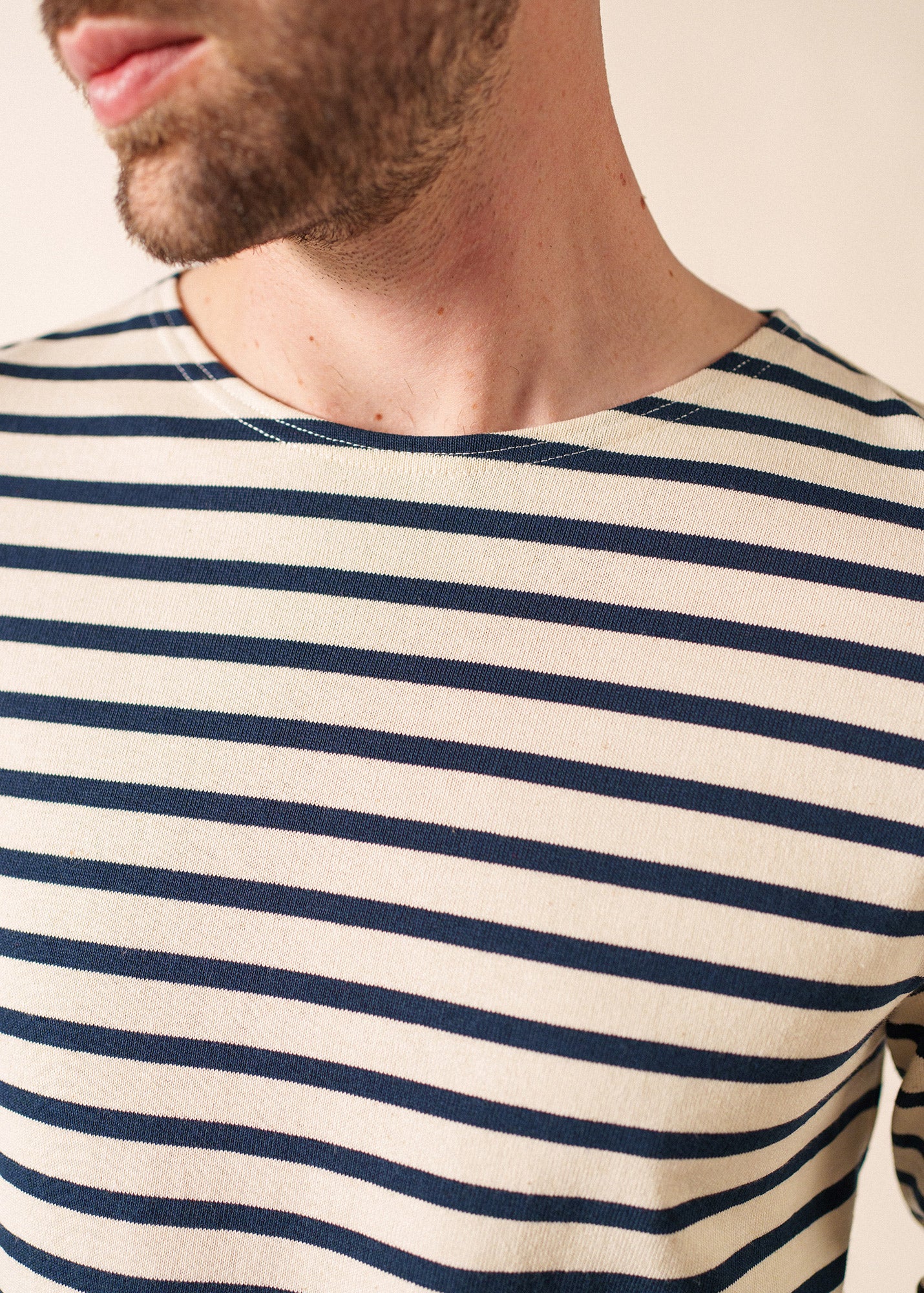 Méridien Breton shirt (ECRU/MARINE) - Image 7