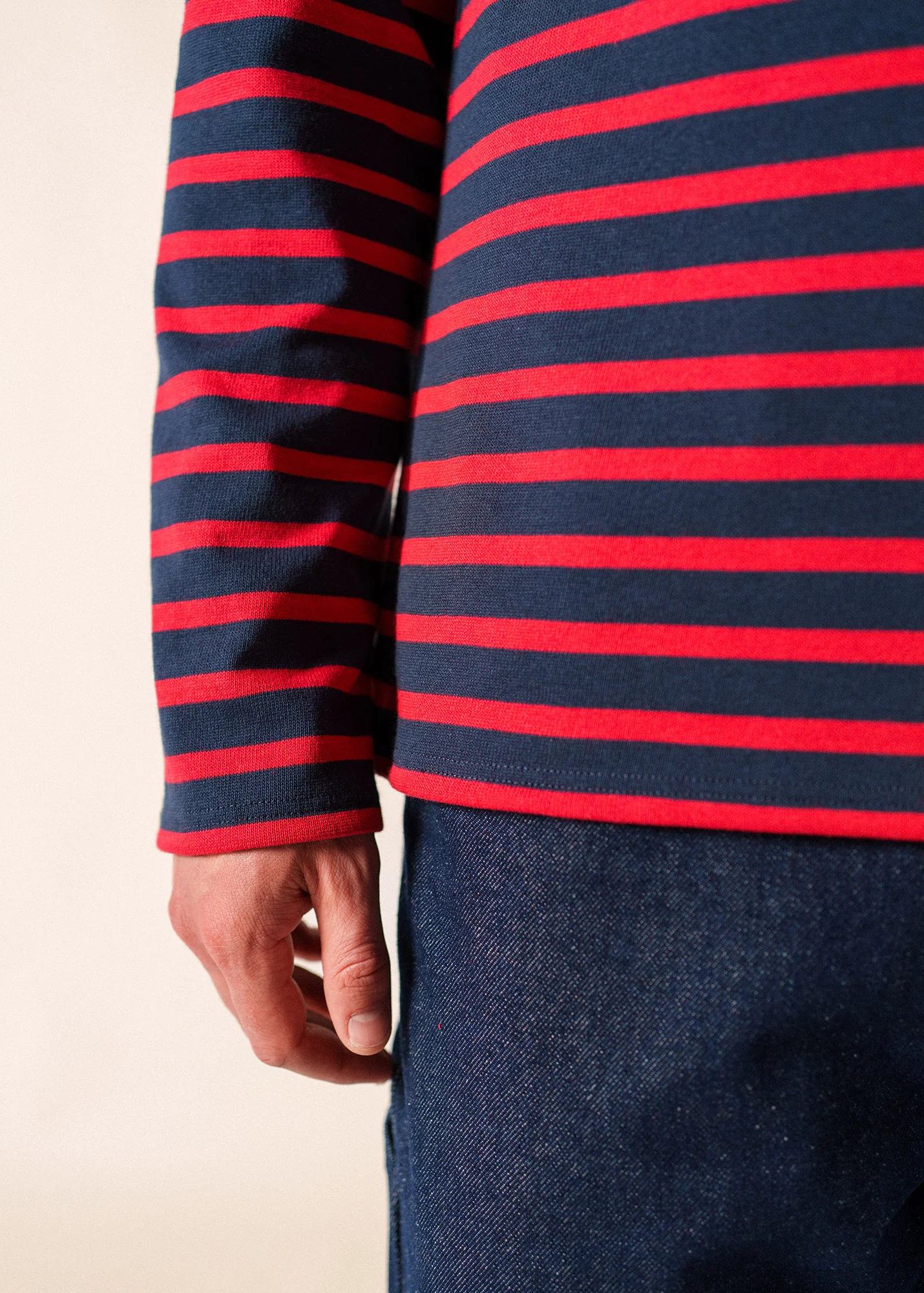 Méridien Breton shirt (MARINE/TULIPE) - Image 8