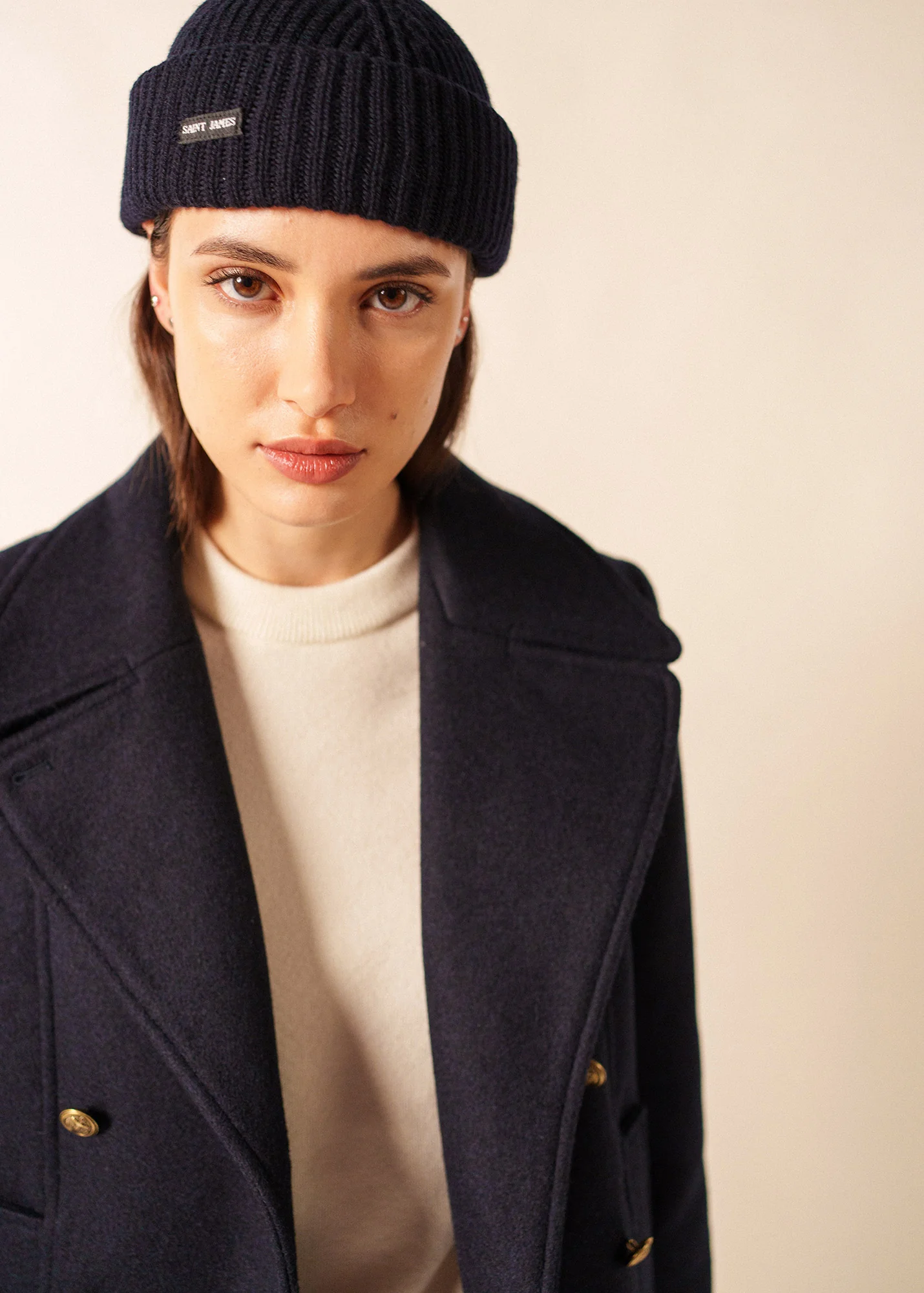 Miki Maille beanie (NAVY) - Image 3