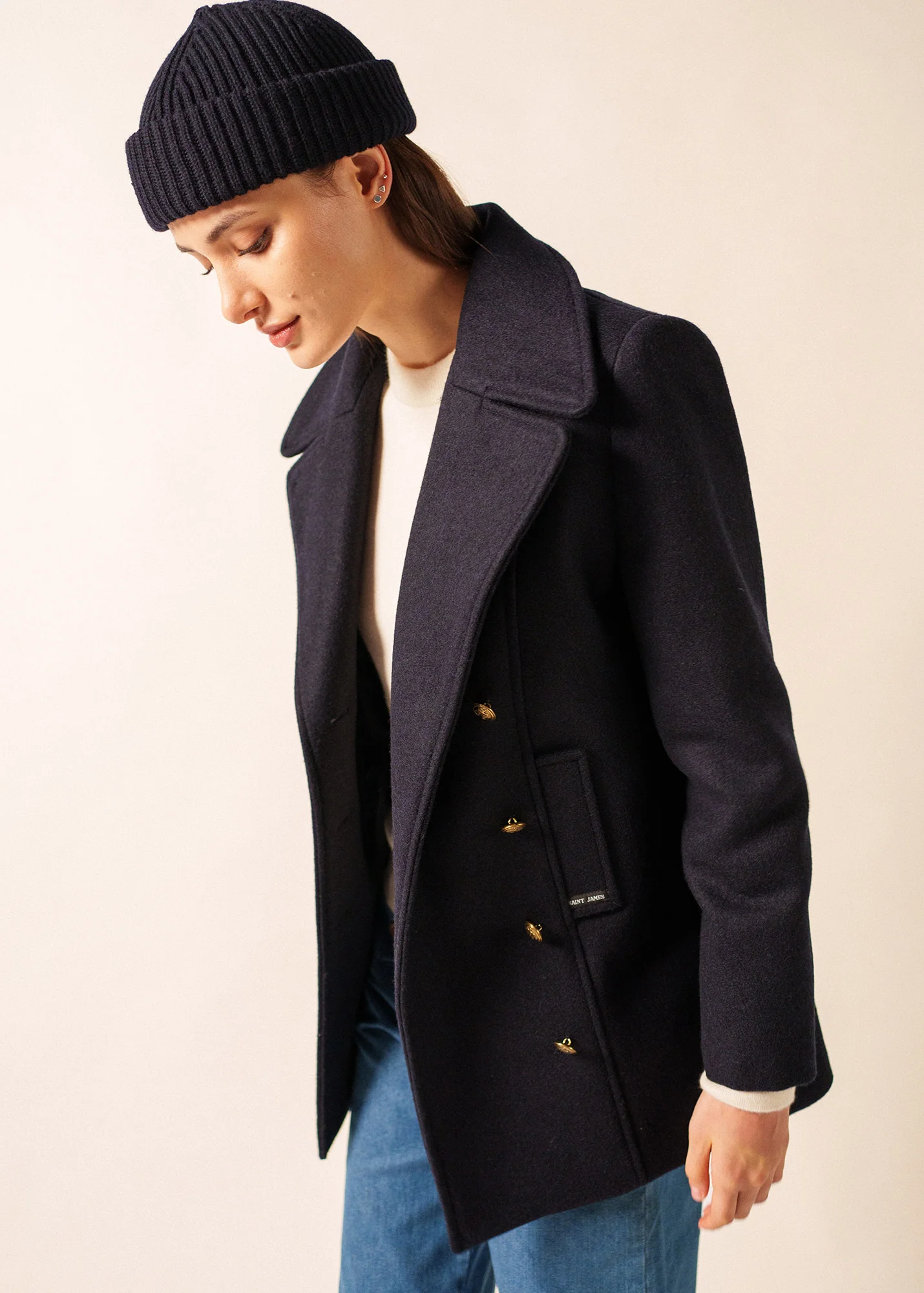 Miki Maille beanie (NAVY) - Image 4