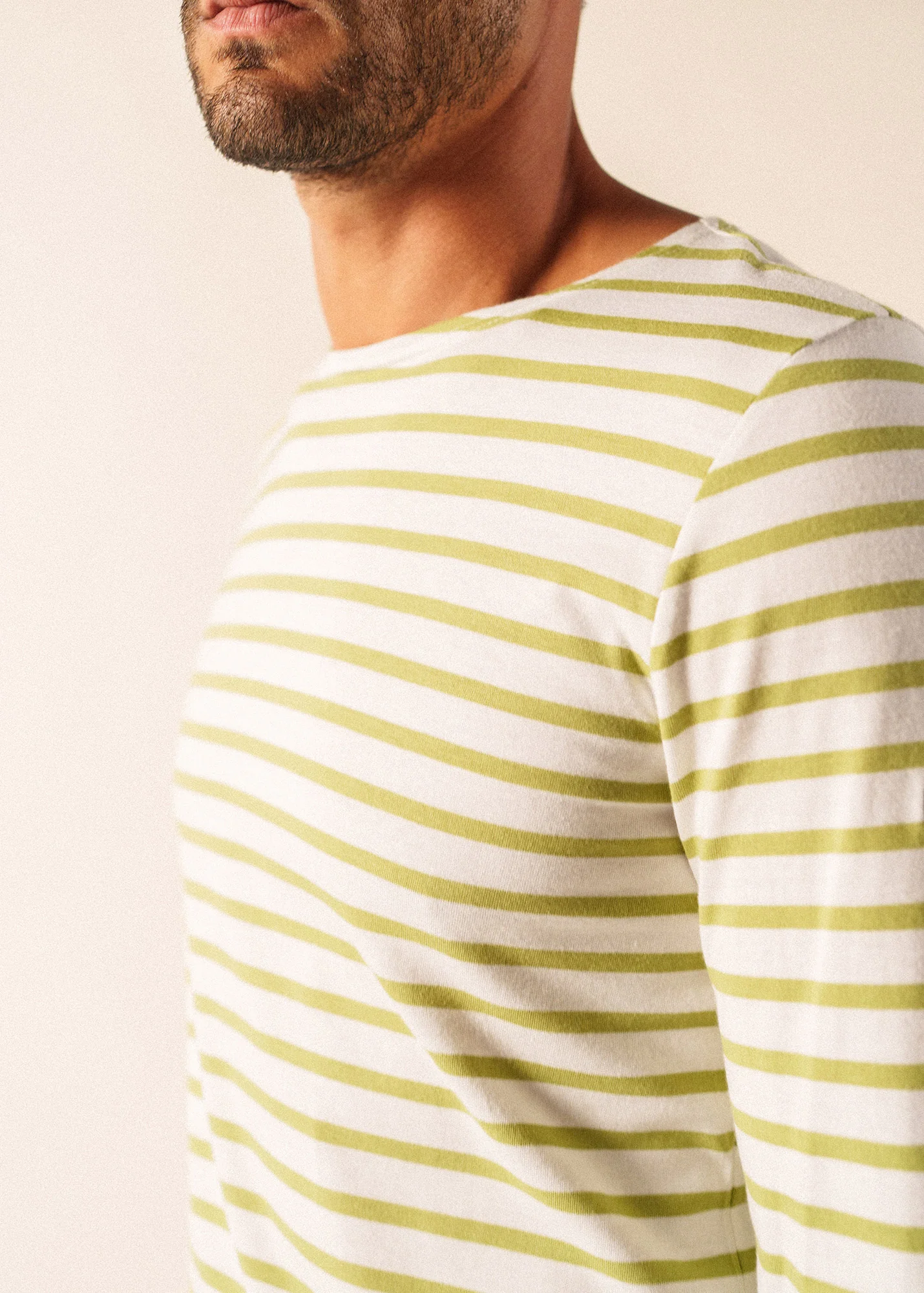 Minquiers Breton shirt (NEIGE/OIL) - Image 4