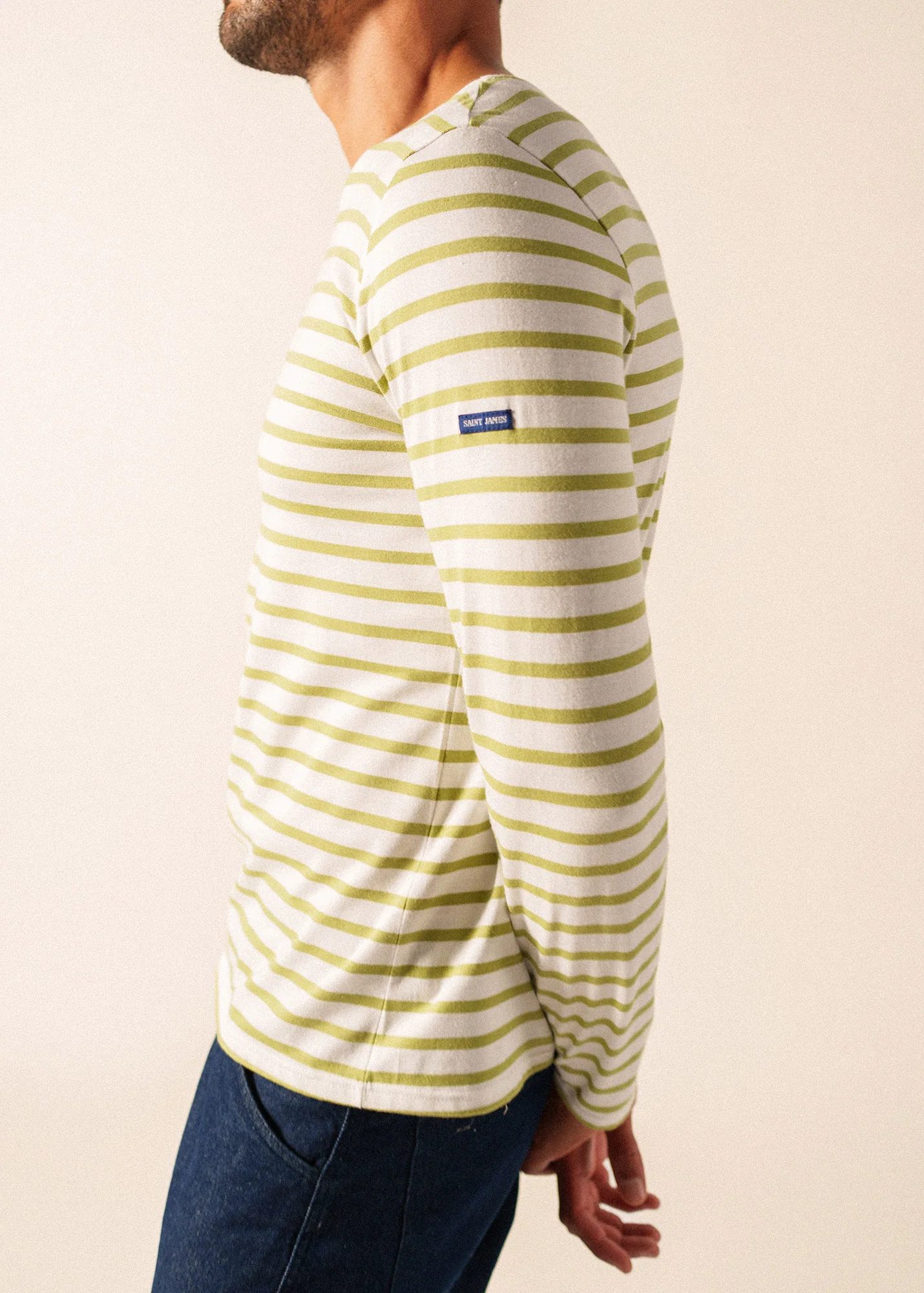 Minquiers Breton shirt (NEIGE/OIL) - Image 5