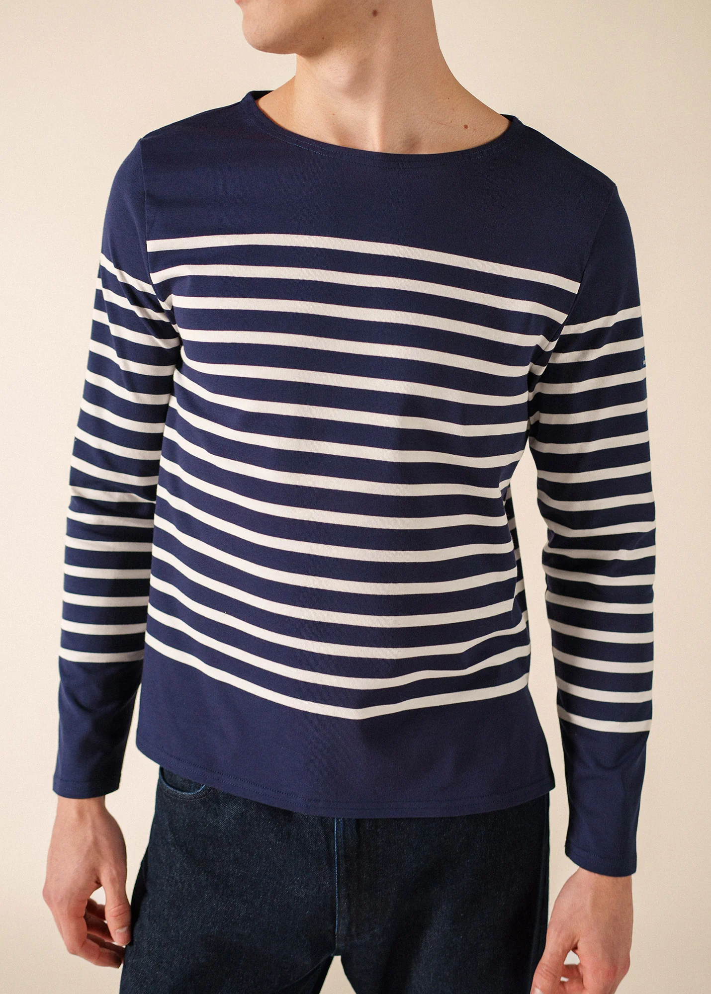 Naval sailor shirt (MARINE/NEIGE) - Image 3