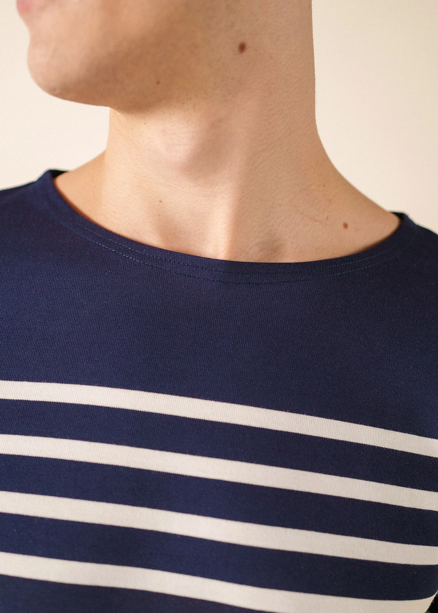 Naval sailor shirt (MARINE/NEIGE) - Image 4