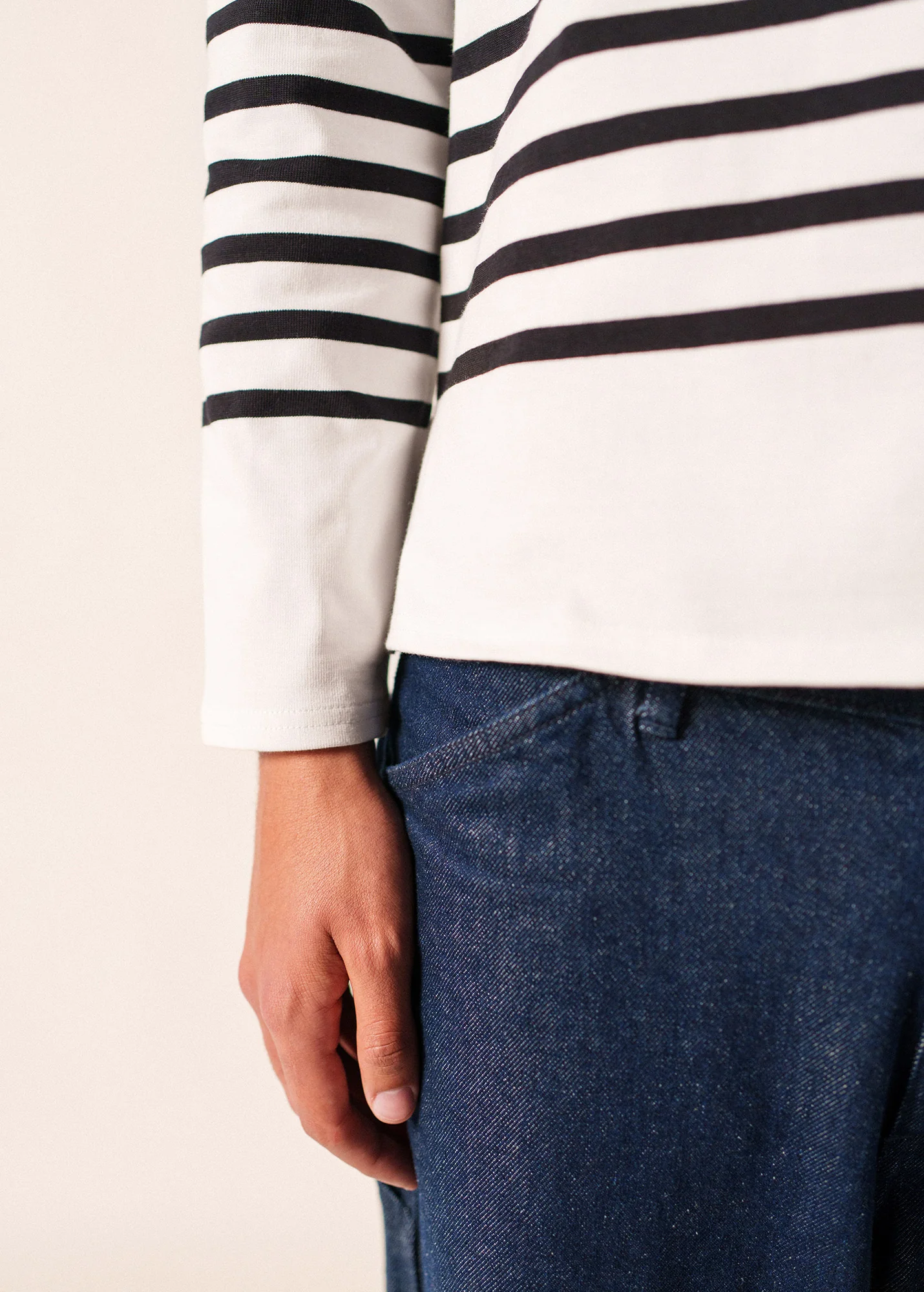 Naval sailor shirt (NEIGE/NOIR) - Image 6