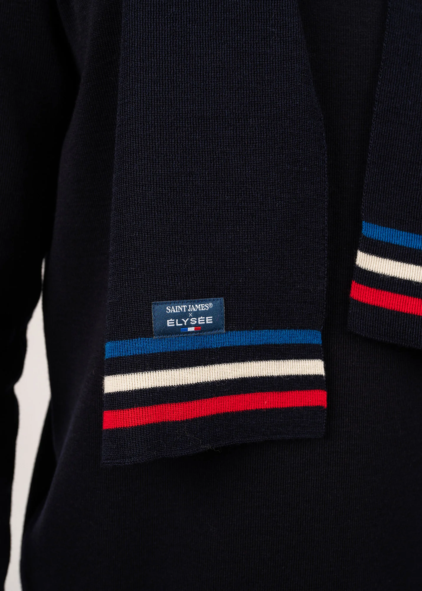 Tricolour scarf x l'Elysée (MARINE) - Image 4